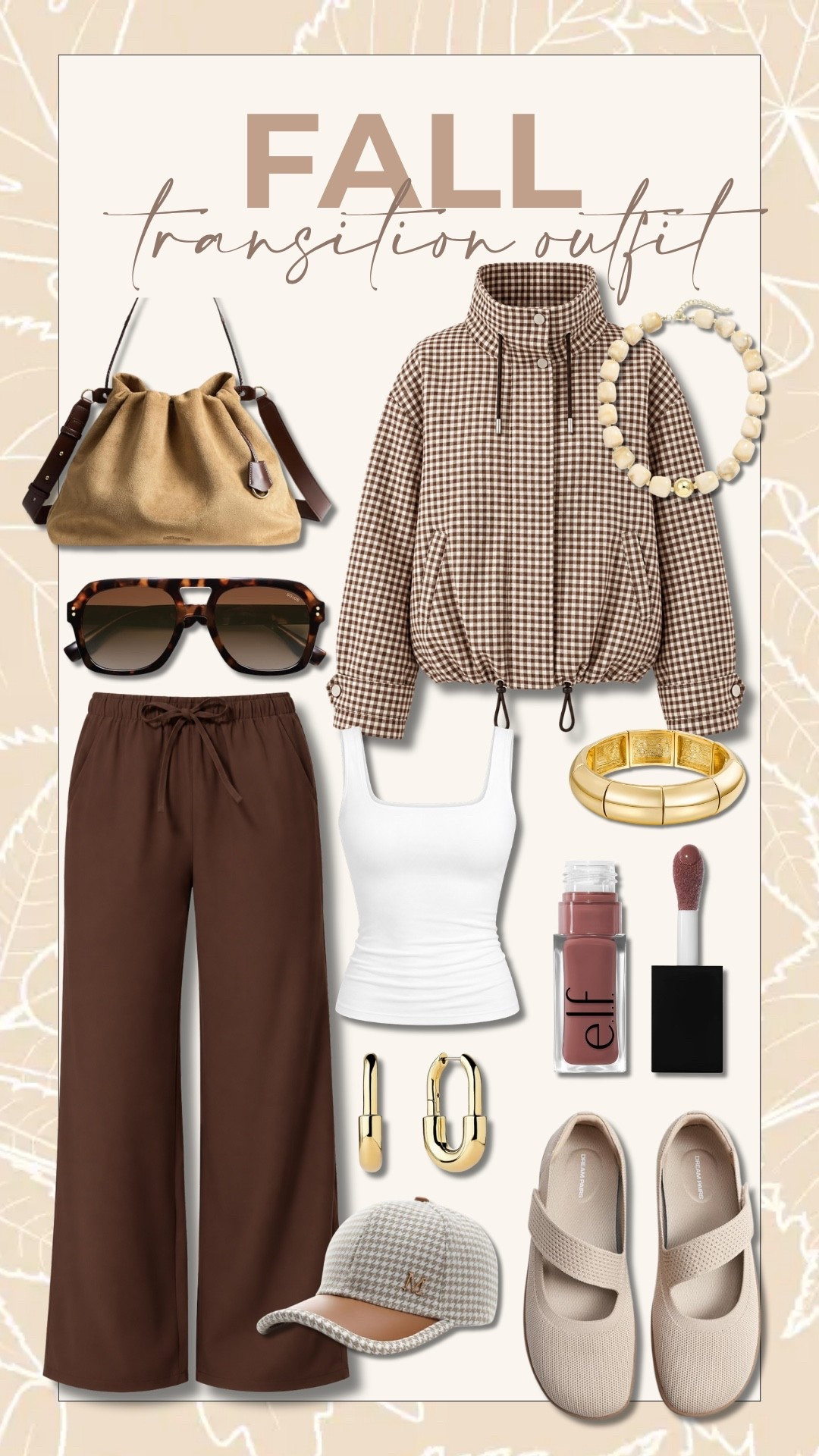 This is exactly the kind of outfit I want for those in between fall days. The chocolate brown pants feel relaxed and comfortable, while the gingham jacket and neutral accessories give the whole look a little more structure.

Fall transition outfit, Chocolate brown pants, Gingham jacket, Tall girl fashion, Tall friendly clothing, Wide leg pants, Casual fall outfit, Fall layers, Neutral accessories, Everyday fall style, Tall women fashion, StangandCo

#LTKootd #LTKSeasonal #LTKTall