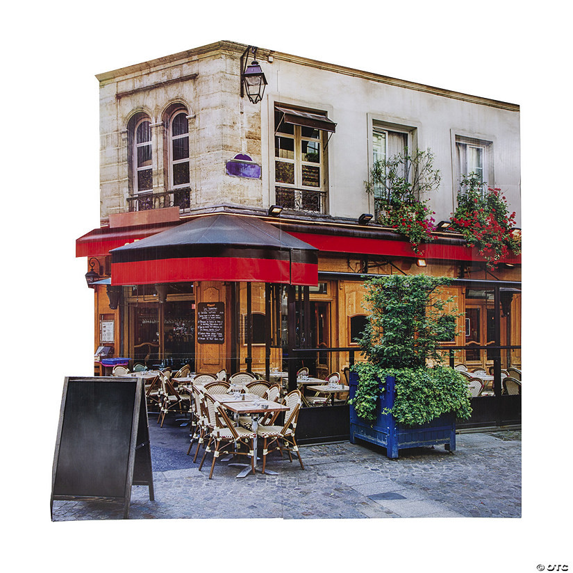 71" Paris Cafe Cardboard Cutout Stand-Up | Oriental Trading Company