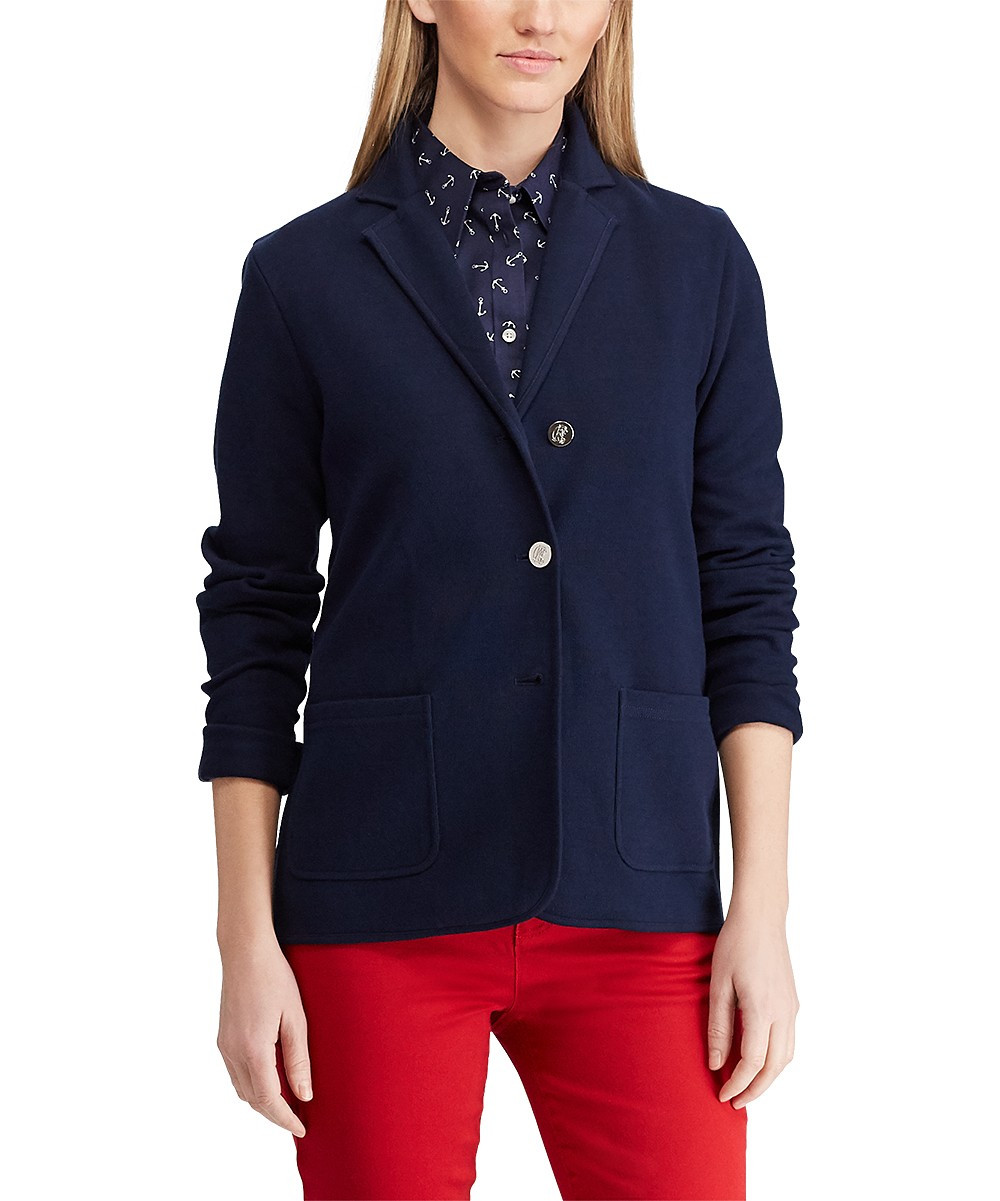 Chaps Women's Blazers CAPRI - Capri Navy Blazer - Women | Zulily