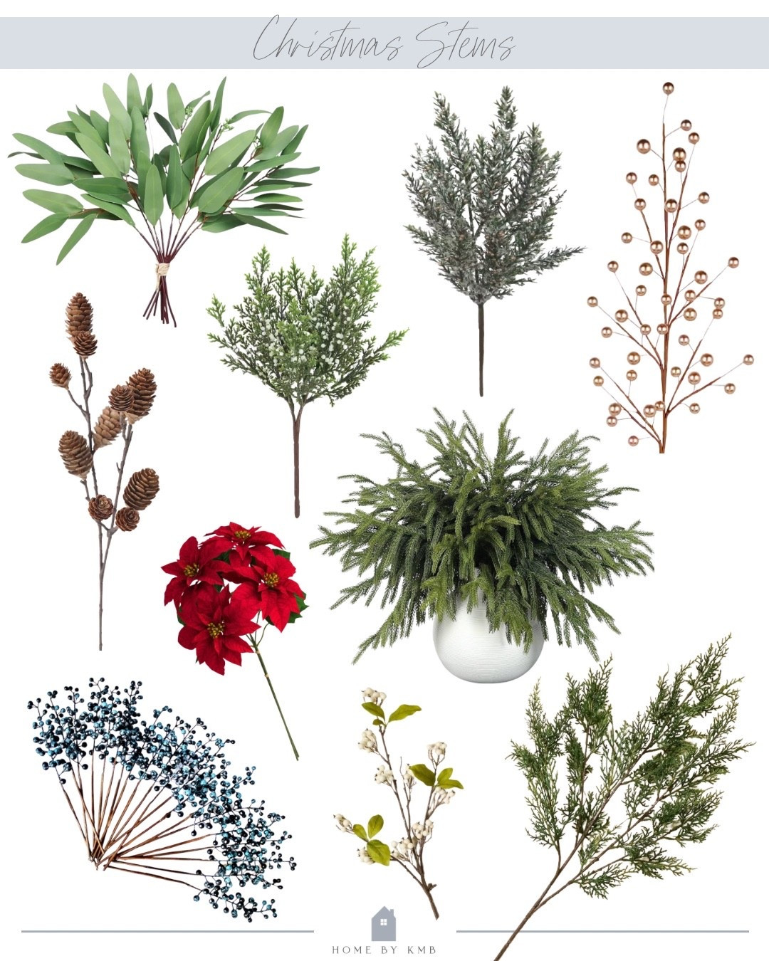 Christmas greenery | Christmas stems | Christmas florals

#LTKSeasonal #LTKHoliday #LTKHome