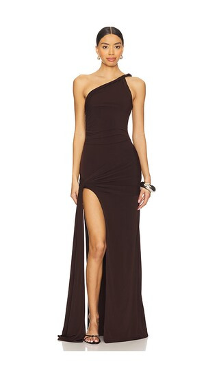 Sabrina Gown in Espresso Brown | Revolve Clothing (Global)
