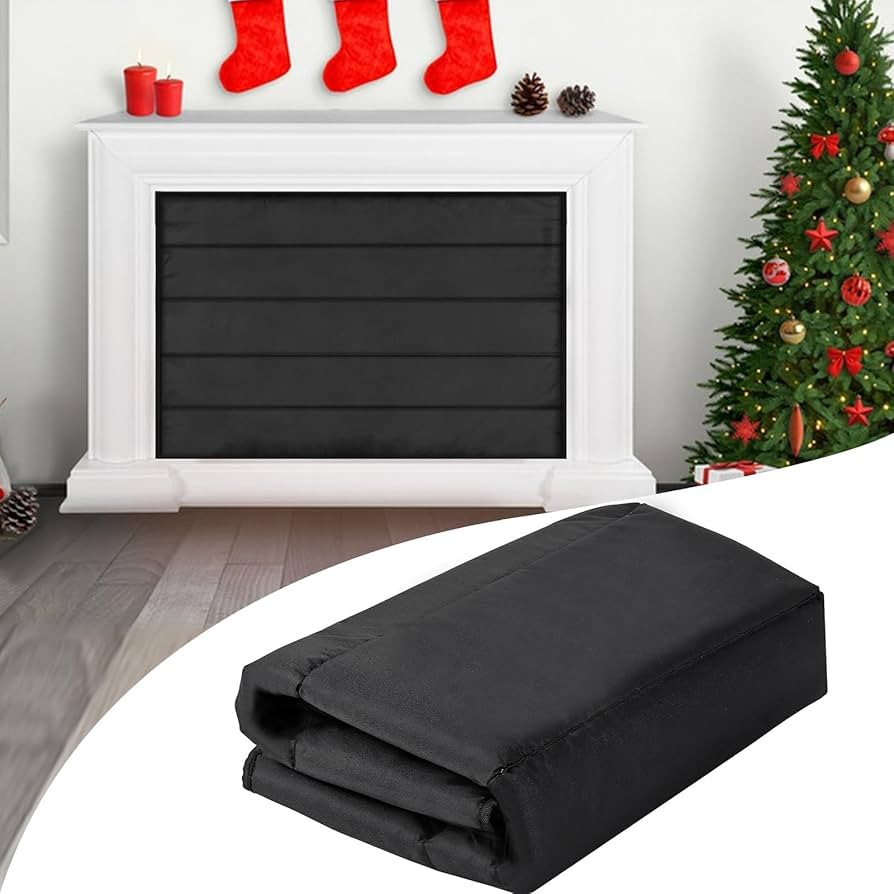 Magnetic Fireplace Blanket for Heat Loss Indoor Fireplace Covers Keep Drafts Out Stops Heat Loss ... | Amazon (US)