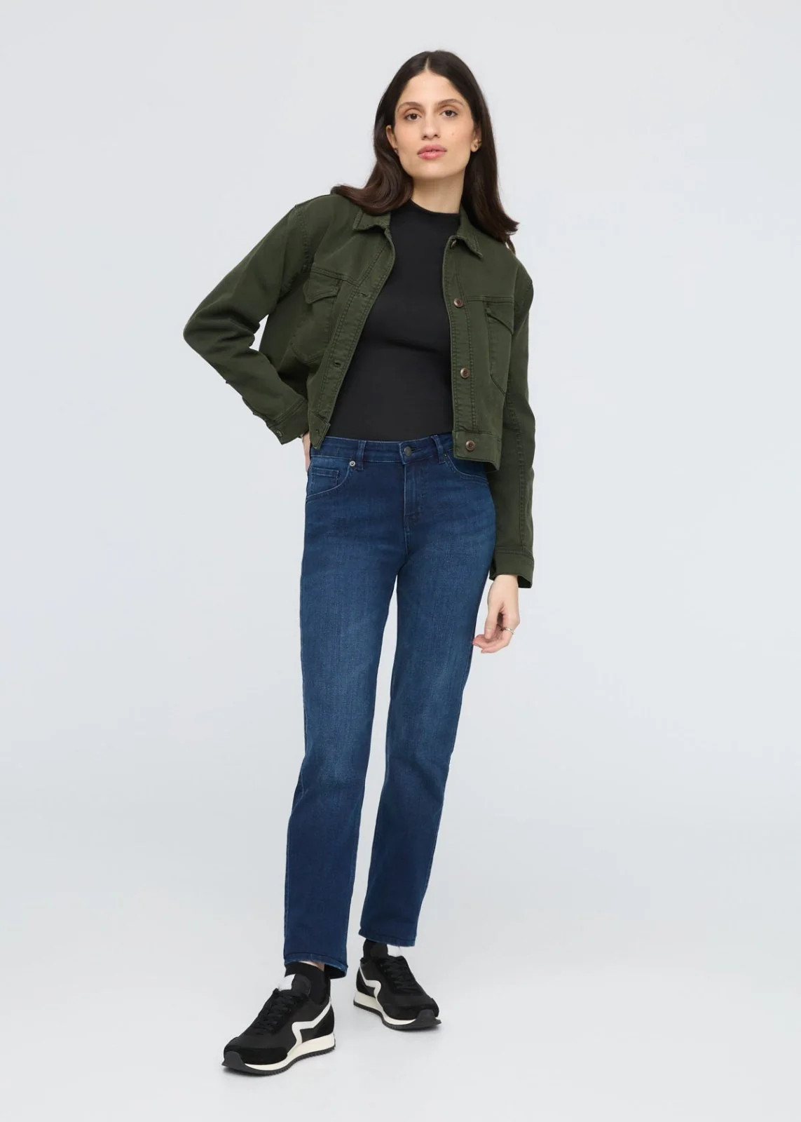 Performance Denim Girlfriend - Deep Sea Blue | DUER
