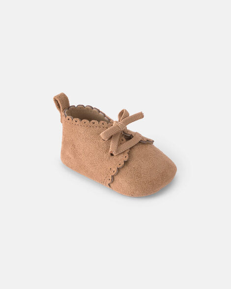 Baby Girl Bow Mocassin Shoes - Tan | Carter's | Carter's Inc