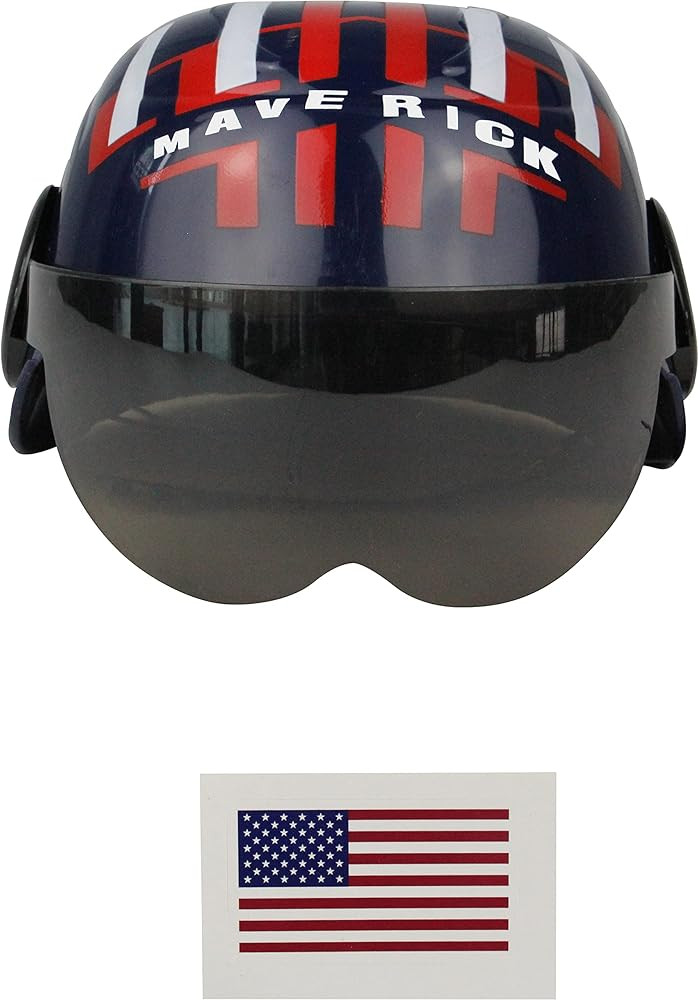Studio Halloween Child's Air Force Combat Pilot Dark Blue Maverick Helmet Costume Accessory | Amazon (US)