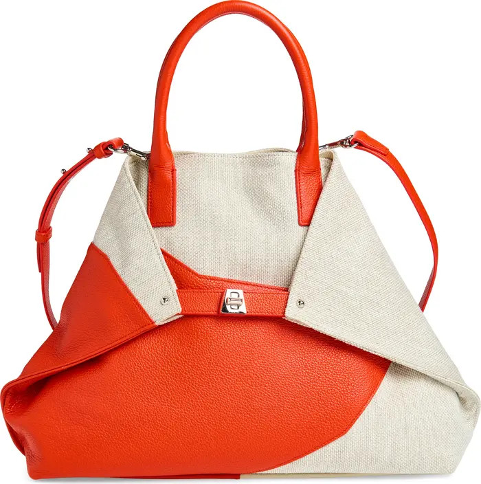 Medium AI Canvas & Leather Convertible Shoulder Tote | Nordstrom