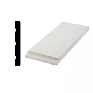 11/16 in. x 4-9/16 in. x 81 in. Primed Finger-Jointed Interior Flat Door Jamb Set Includes Pre Cu... | The Home Depot