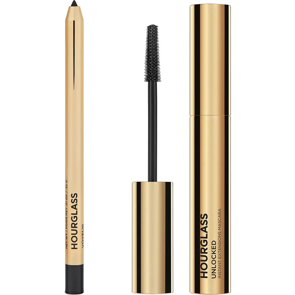 HOURGLASS Unlocked Instant Extensions Mascara & Eyeliner Set $63 Value in Black at Nordstrom | Nordstrom