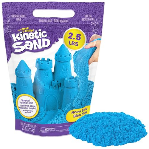 Kinetic Sand, 2.5lbs Blue Play Sand, Amazon Exclusive, Easter Basket Stuffers, Moldable Sensory Toys for Kids, Resealable Bag (Packaging May Vary) | Amazon (US)