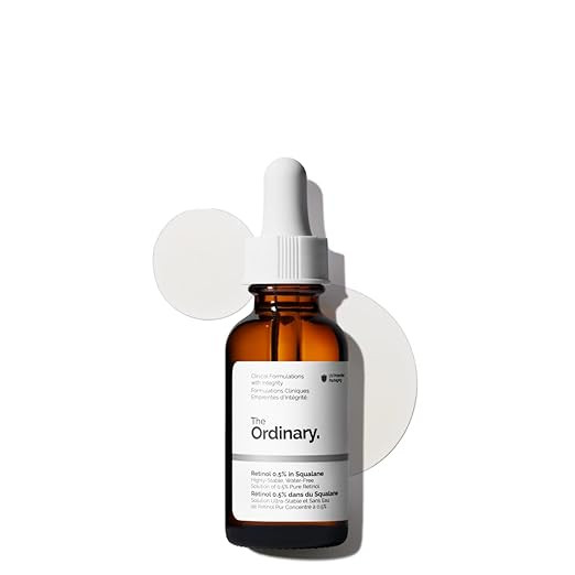 The Ordinary Retinol 0.5% in Squalane, Intermediate Retinol Serum for the Face That Is Anti-Aging... | Amazon (US)