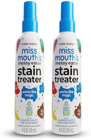 Miss Mouth's Messy Eater Stain Treater Spray - 4oz 2 Pack Stain Remover - Newborn & Baby Essentia... | Amazon (US)