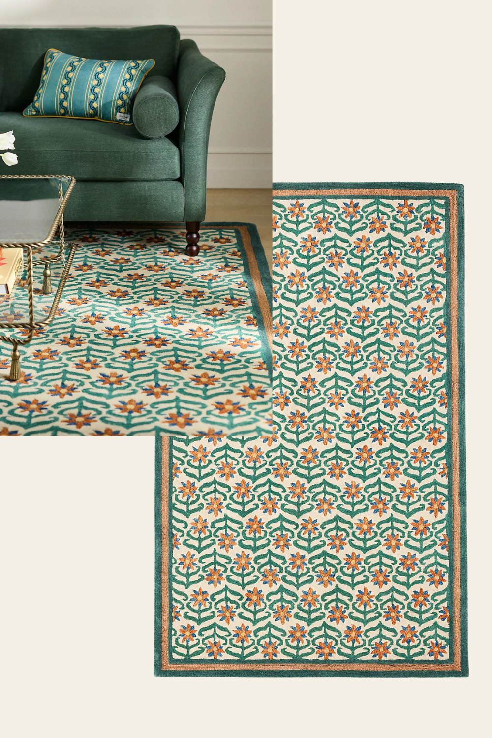 This rug from Anthropologie — hand-tufted wool with a plush pile and whimsical floral motif — is the kind of piece that instantly elevates the room. Perfect for tying together neutrals and warm wood tones, it brings in softness, pattern and personality. 

hand-tufted wool floral rug, Anthropologie rug, Printed Goods rug, tufted wool rug, floral motif area rug, warm neutral area rug, boho chic rug, modern farmhouse rug, transitional bedroom rug, living room rug inspo, cozy layered rug, affordable luxury décor, high pile wool rug, boutique hotel rug feel, brown wood tone rug, wood + wool combination décor, home décor rug trends, LTKHome finds 

 #LTKHome