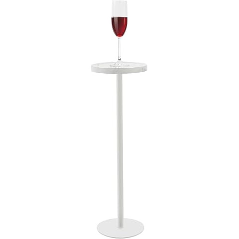 9.8" Round Clear Acrylic End Table - Modern Small Space Side Table for Living Room, Bedroom, Offi... | Amazon (US)