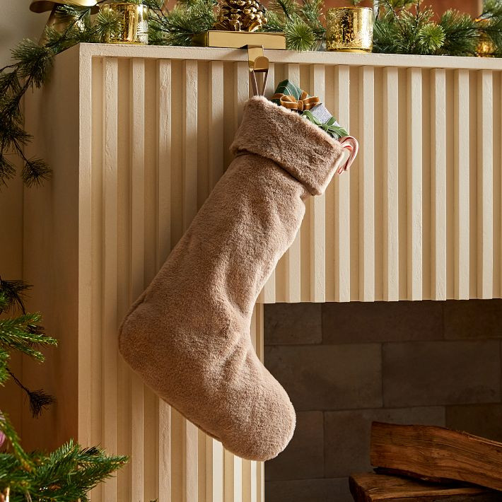 Plush Fur Stockings | West Elm (US)