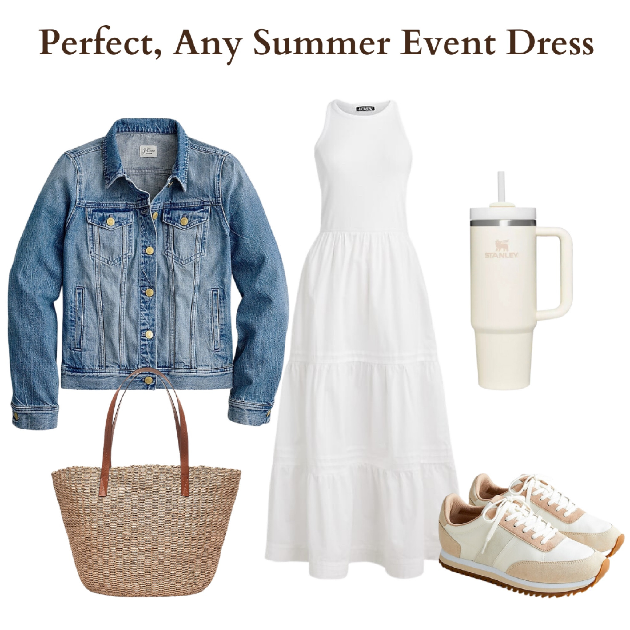 Perfect dress for any event this summer. 





Neutral Summer Vacation Outfit Inspo
Neutral summer, summer vacation outfit, summer outfit, summer fashion, ootd, outfit inspo, outfit inspiration, neutral spring fashion, summer sweater, neutral sneakers, greek style, european vacation, european vacation fashion, summer chic, summer tote bag, summer accessories, gold jewelry,  j crew outfits, j crew dresses, capsule wardrobe, straw handbags, denim jackets, white dresses 

#LTKstyletip #LTKtravel #LTKsalealert