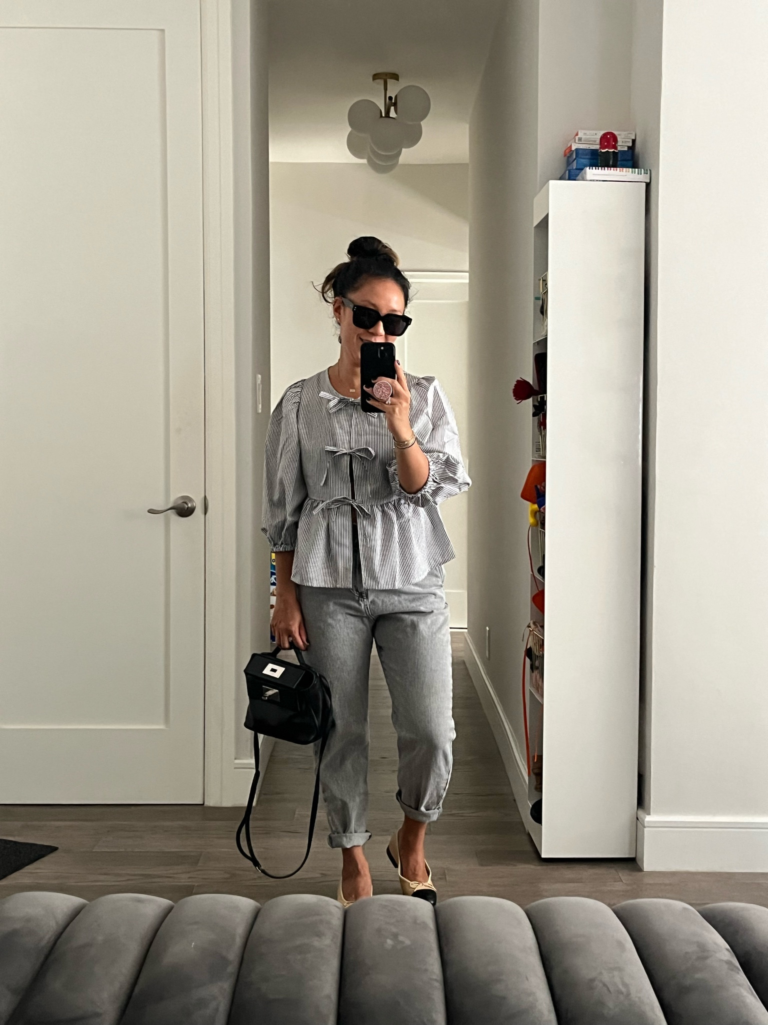 Striped top. Bow top. Tie front. Oversized. I’m wearing an xs.

#LTKShoeCrush #LTKTravel #LTKFindsUnder50