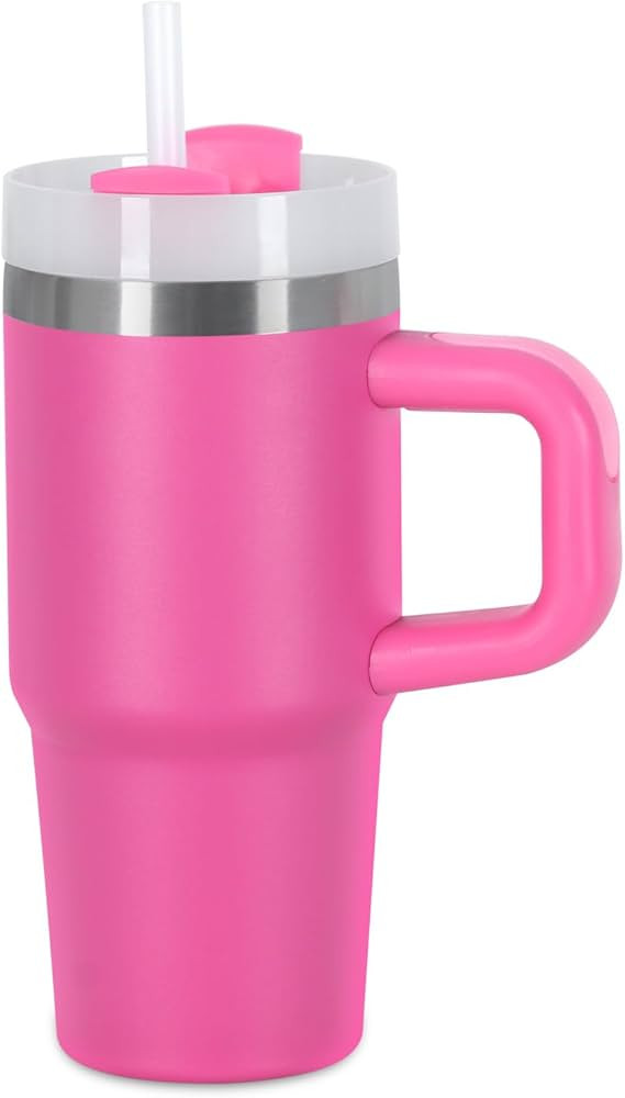 14 Oz Tumbler with Handle and Straw for Kids, Stainless Steel Vacuum Insulated Tumbler Keep Cold ... | Amazon (US)