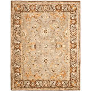SAFAVIEH Anatolia Dark Gray/Brown 9 ft. x 12 ft. Border Area Rug AN558A-9 - The Home Depot | The Home Depot