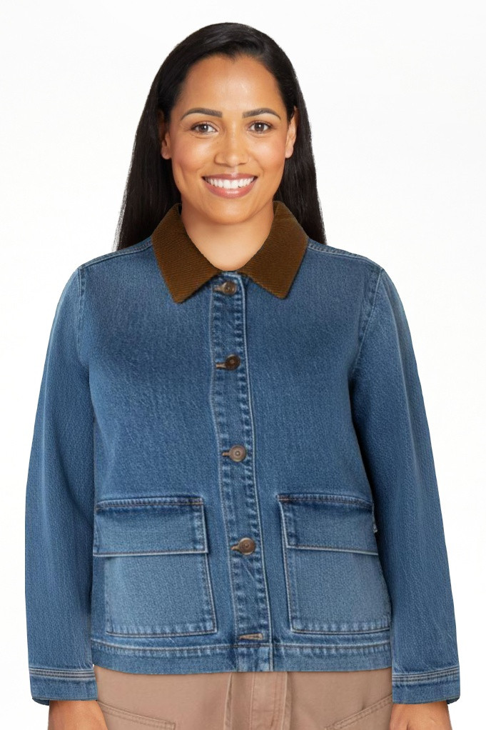 Celebrity Pink Women's and Women's Plus Boxy Barn Jacket, Sizes XS-4X | Walmart (US)