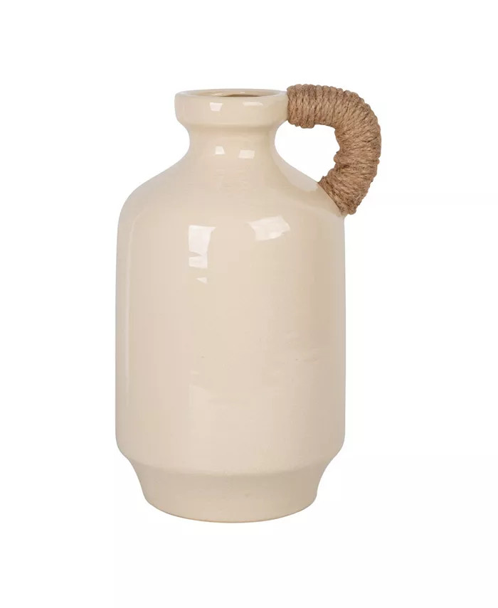Home Essentials Jug with Raffia & Reviews - Vases - Home Decor - Macy's | Macys (US)