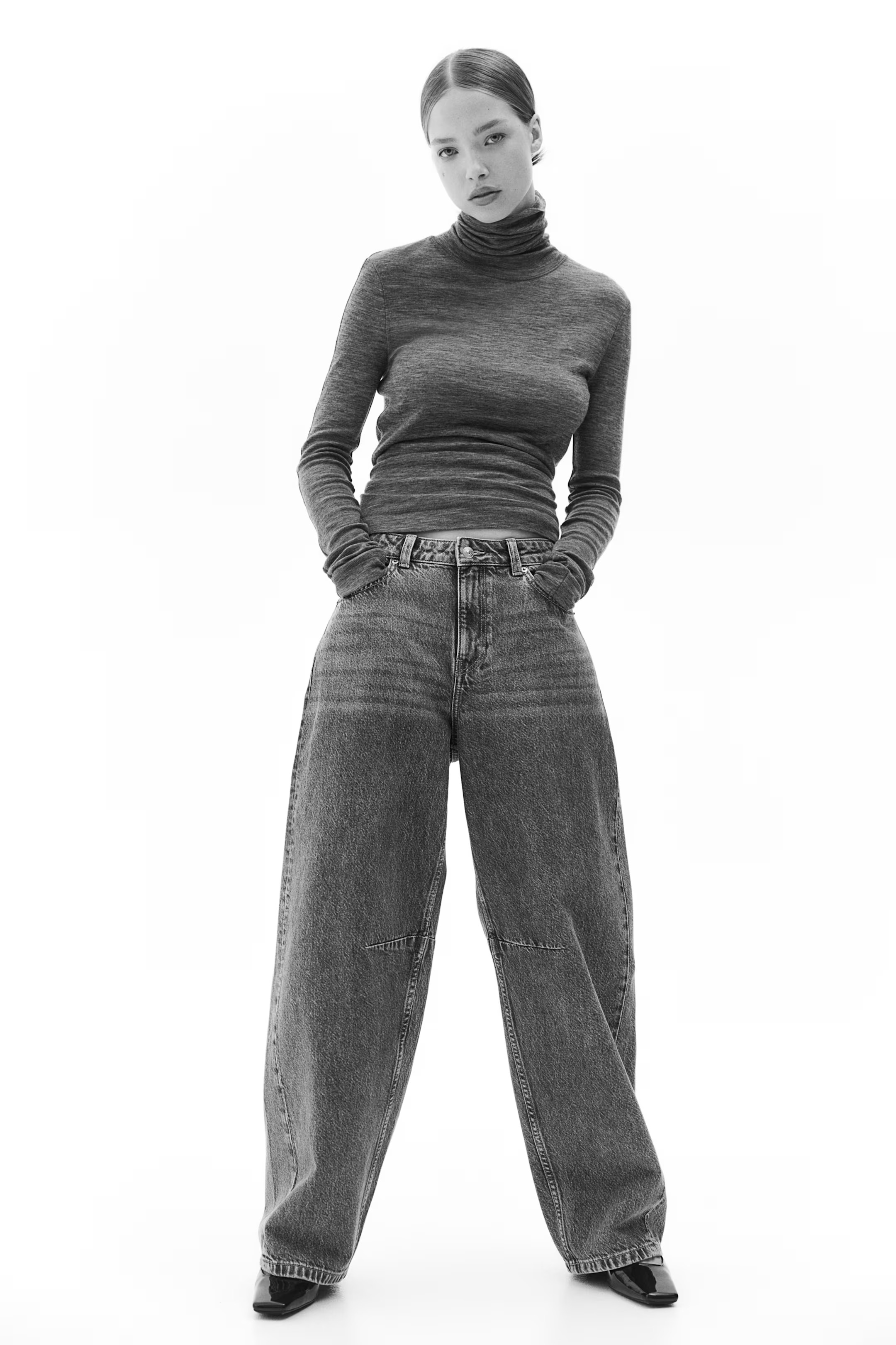 Barrel Regular Jeans - Denim blue - Ladies | H&M AU | H&M (AU)