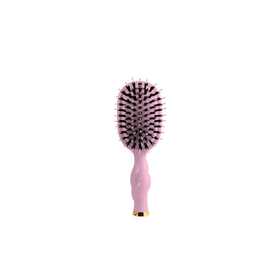 Mini Boar Bristle Hair Brush - Bubblegum Pink | TELETIES