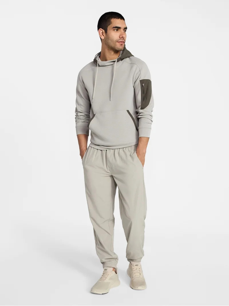 Athletic Works Men's and Big Men's Mix Media Hoodie, Sizes S-5XL | Walmart (US)