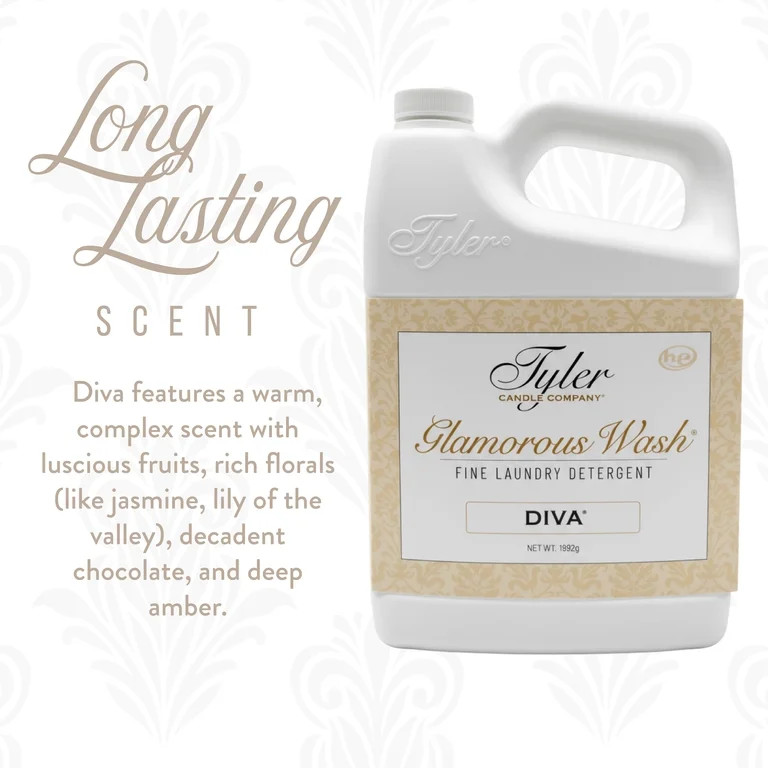 Tyler Candle Diva Glamorous Wash Liquid Laundry Detergent, 24 Loads, 64 fl oz | Walmart (US)