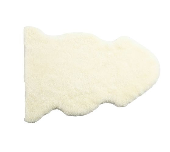 Illya Shortwool Curly Sheepskin Rug | Pottery Barn (US)