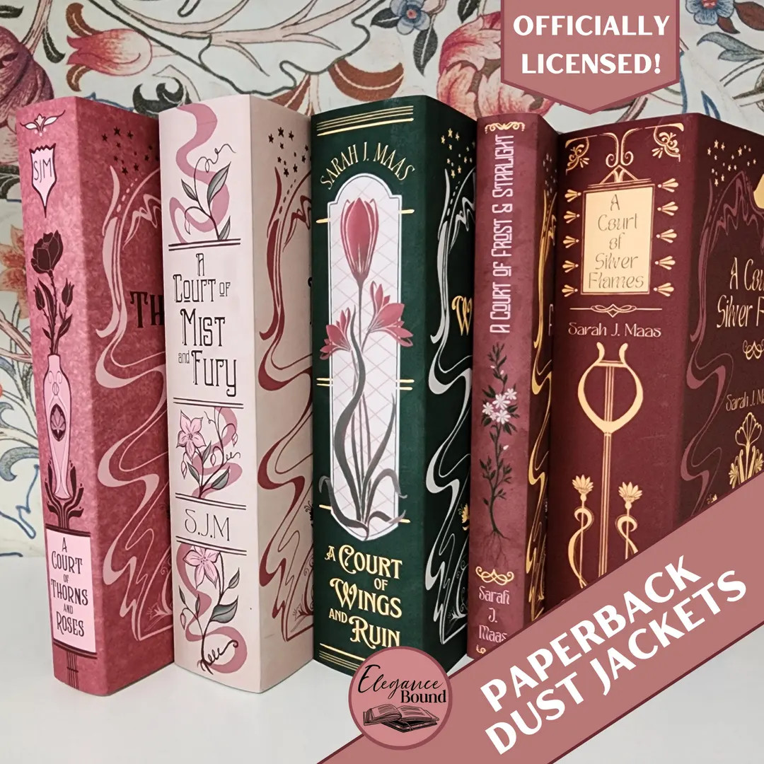 ACOTAR Paperback Vintage Dust Jackets Set, Digital Download, Officially Licensed, Printable, ACOT... | Etsy (US)