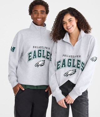 Philadelphia Eagles Quarter-Zip Sweatshirt | Aeropostale