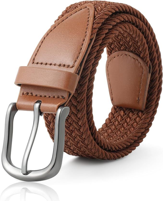 AWAYTR Boys Elastic Braided Belt - Pin Buckle Stretch Golf Baseball Belt for Boys and Girls Aged ... | Amazon (US)