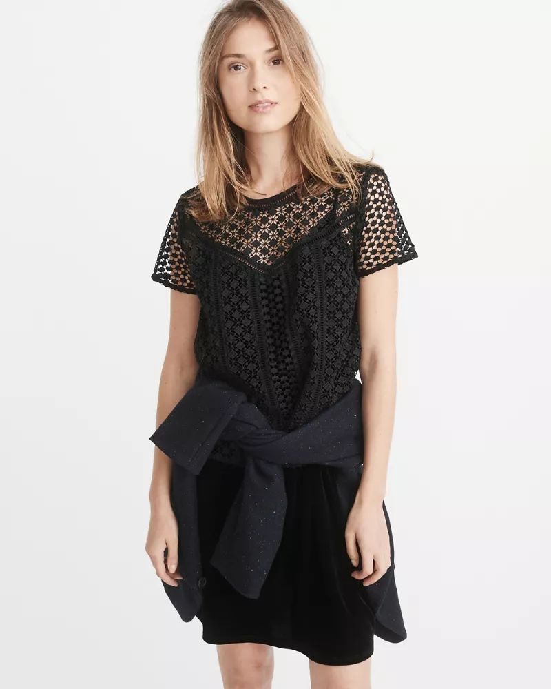 Lace Tee | Abercrombie & Fitch US & UK