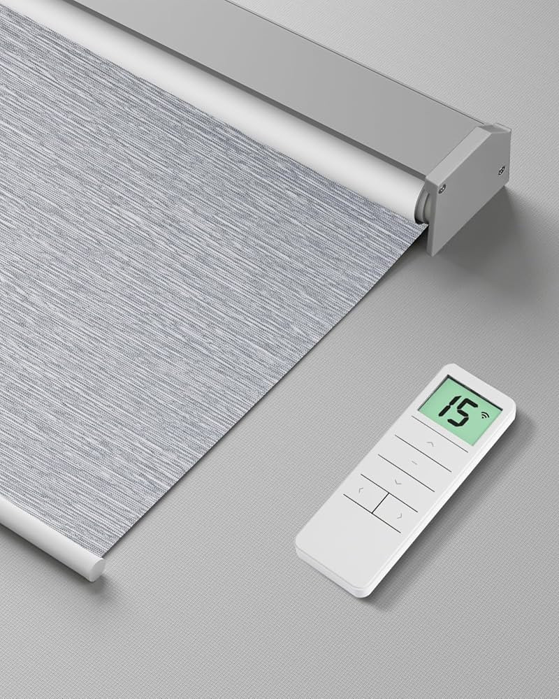 Motorized Roller Shade with Remote Control, Blackout Electric Shade for Windows Compatible with A... | Amazon (US)