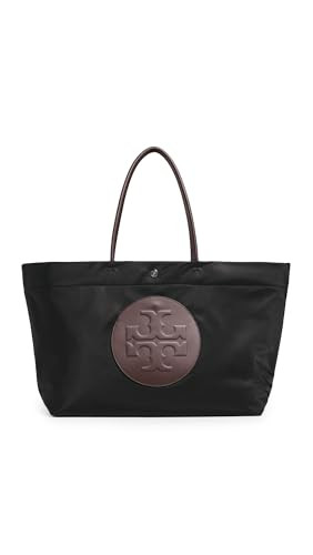 Tory Burch Women's Ella Reversible Tote, Black, One Size | Amazon (US)