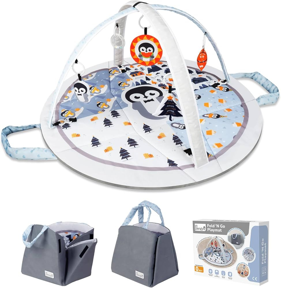 Baby Play Mat Tummy Time Mat with Exclusive Foldable Design, Stage-Based Skill Development Activi... | Amazon (US)