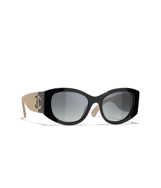 CHANEL Sunglasses: Oval Sunglasses, acetate — Fashion | CHANEL | Chanel, Inc. (US)