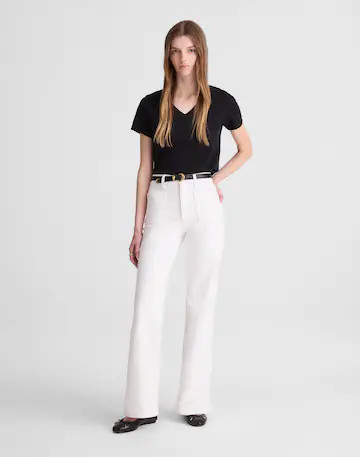 The Emmy Wide-Leg Jean in Tile White | Madewell
