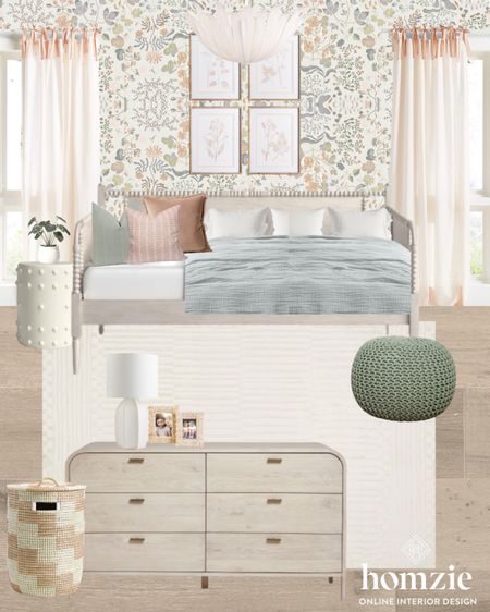 This girls bedroom design features a classic day bed that can grow with her along with statement wall paper’! We’re also loving this throw pillow combo & modern dresser! 

#LTKfamily #LTKkids #LTKhome