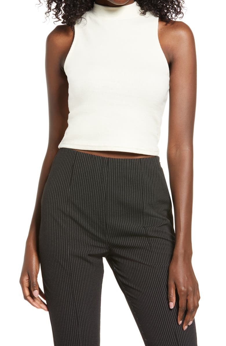 Mock Neck Sleeveless Top | Nordstrom