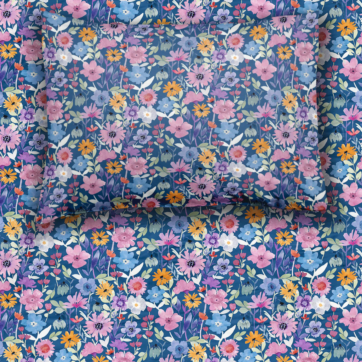 Dusk Blooms Twin Sheet Set | Little Sleepies