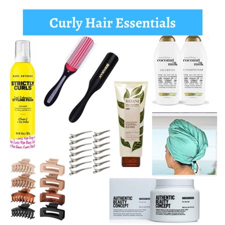 My essentials for curly hair moisturizing, styling, and care

Curly hair method, curly hair products, hairbrush, hair care, shampoo and conditioner, hair clips, hair gel, hair mousse, curly girl method, denman brush

#LTKunder50 #LTKstyletip #LTKbeauty