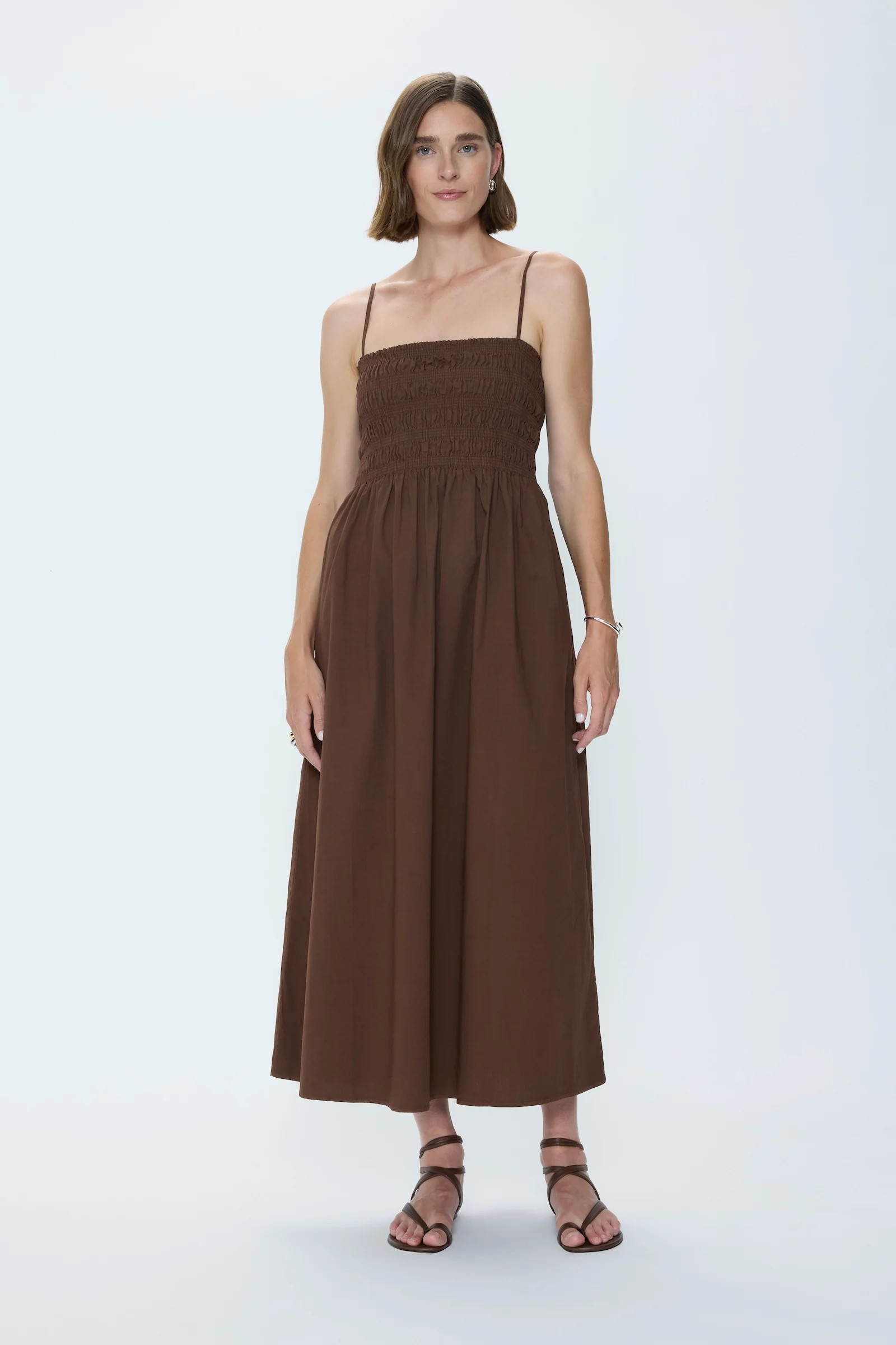 Bianca Shirred Bodice Dress - Bruna | Pistola Denim