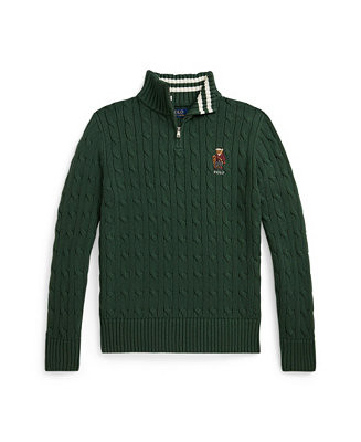 Polo Ralph Lauren Boys' 8-20 Cable-Knit Cotton Sweater - Macy's | Macy's