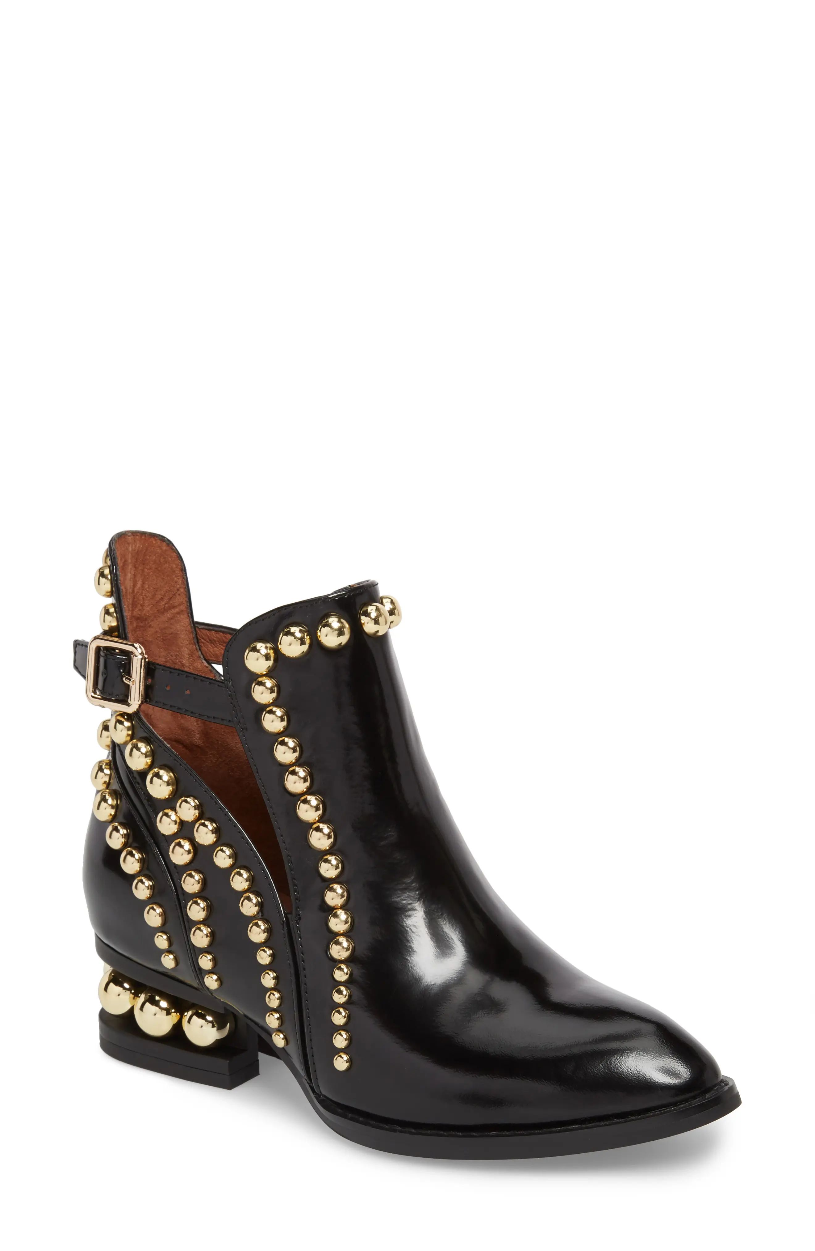 Women's Jeffrey Campbell Rylance Studded Bootie, Size 5.5 M - Black | Nordstrom