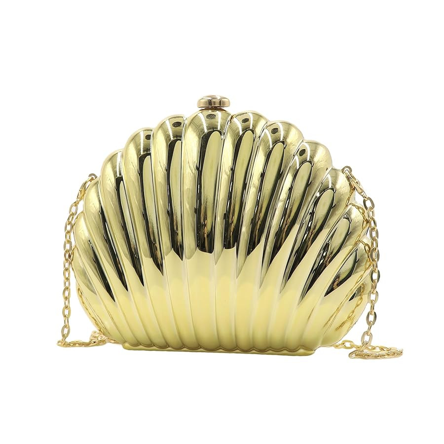 Seashell Chain Shoulder Bag for Women Evening Bag Unique Shell Acrylic Clutch Handbag for Wedding... | Amazon (US)