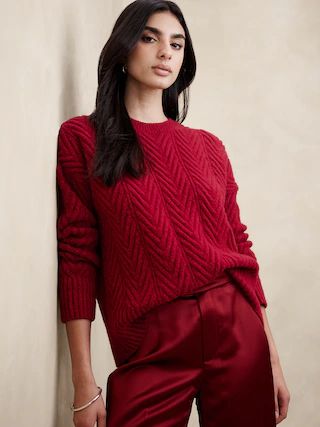 Nadia Cable Sweater | Banana Republic (US)