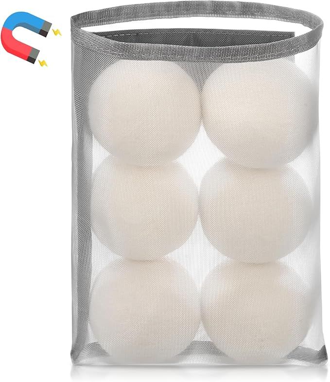 OTECKK Magnetic Dryer Ball Holder for Laundry Room Organization and Storage, Wool Dryer Ball Orga... | Amazon (US)