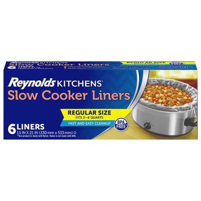 Reynolds Kitchens Regular Size Slow Cooker Liners - 6ct/11.375sq ft | Target