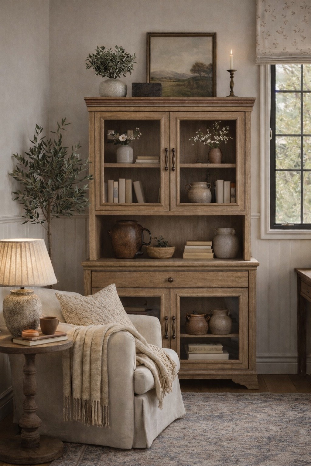 Organic looks are where it’s at you guys 😍 Neutral tones never go out of style. You can style it light and bright or dark and moody it’s so versatile! This gorgeous hutch is on sale for less than $200… say less 🤍

#HomeDecor
#NeutralHome
#LivingRoomInspo
#CozyHome
#InteriorDesign
#WayfairFinds
#Hutch

#LTKHome #LTKSaleAlert
